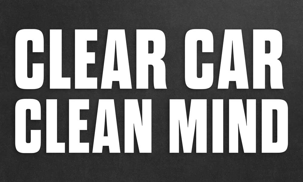 Detail Aufkleber clean car clean mind