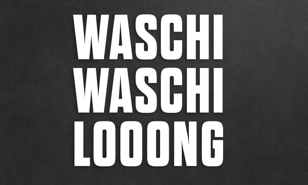 Aufkleber - Waschi Waschi Looong