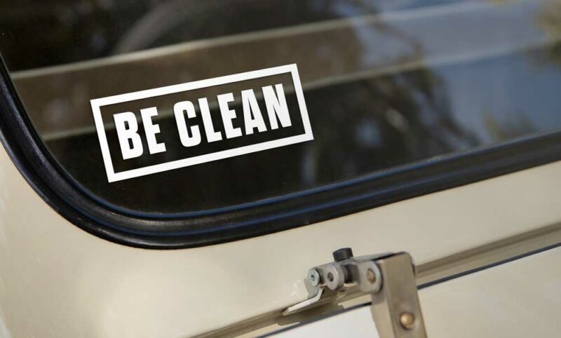 Auto Aufkleber - Be Clean