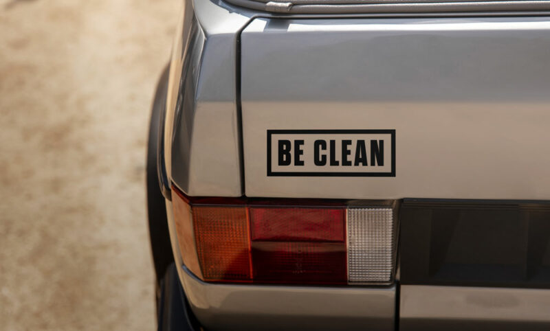 Auto Aufkleber - Be Clean