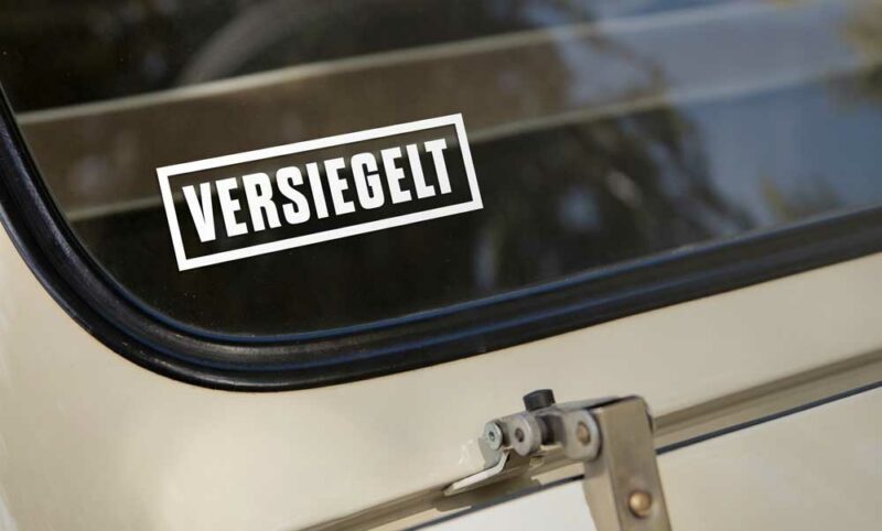 Auto Aufkleber - Versiegelt